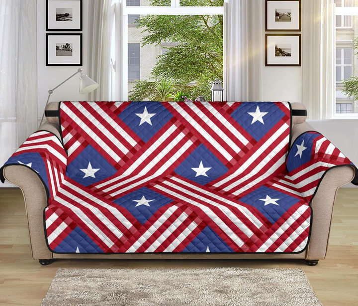 American Flag Pattern Sofa Couch Protector Cover
