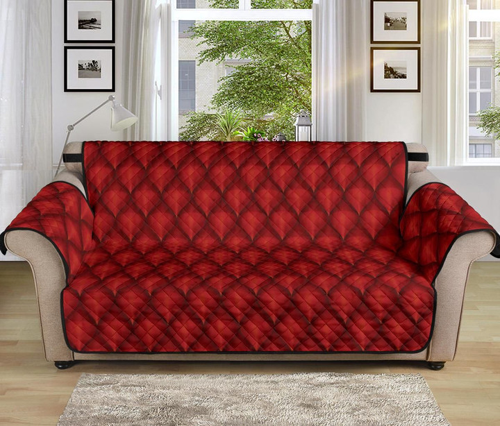 Dragon Red Skin Pattern Sofa Couch Protector Cover