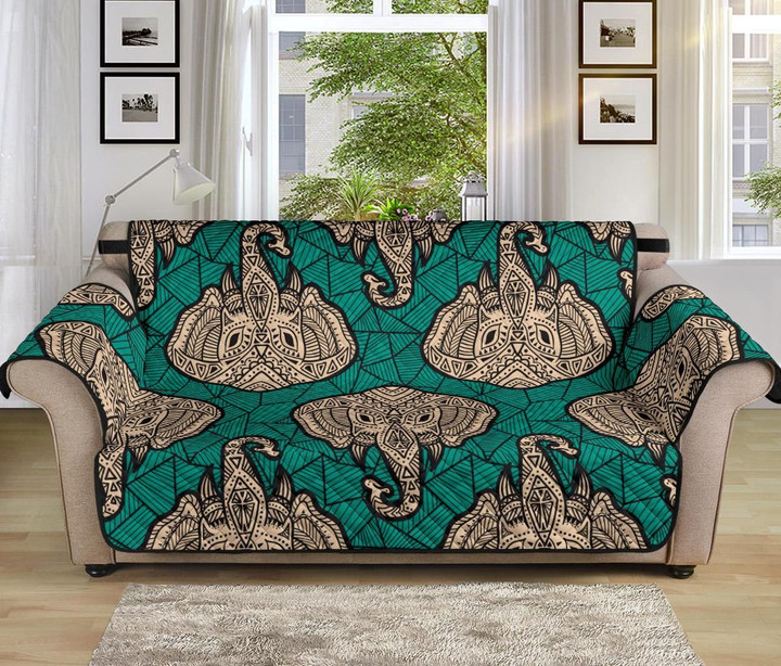 Boho Elephant Pattern Sofa Couch Protector Cover