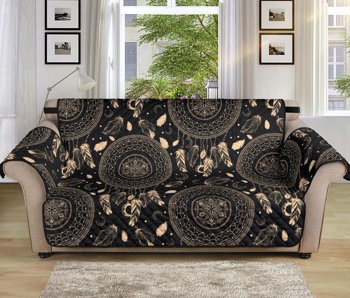 Dream Catcher Mandala Boho Moon Pattern Sofa Couch Protector Cover