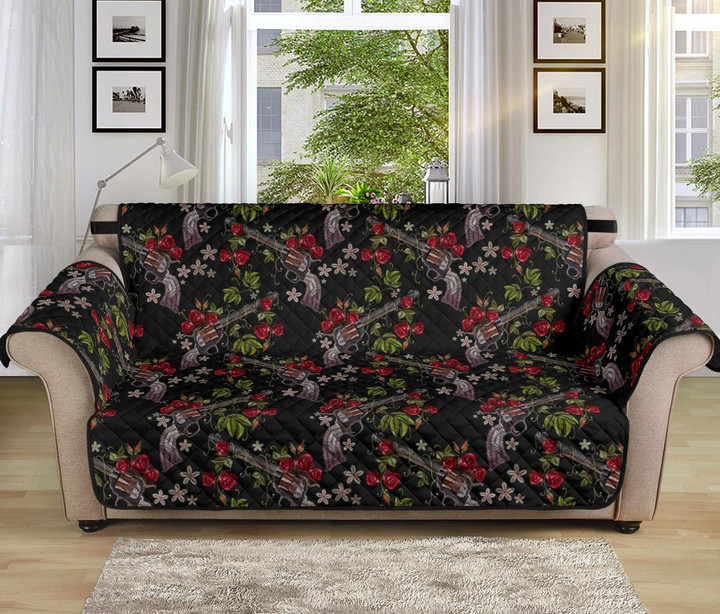 Western Design Flower Pattern Sofa Couch Protector Cover
