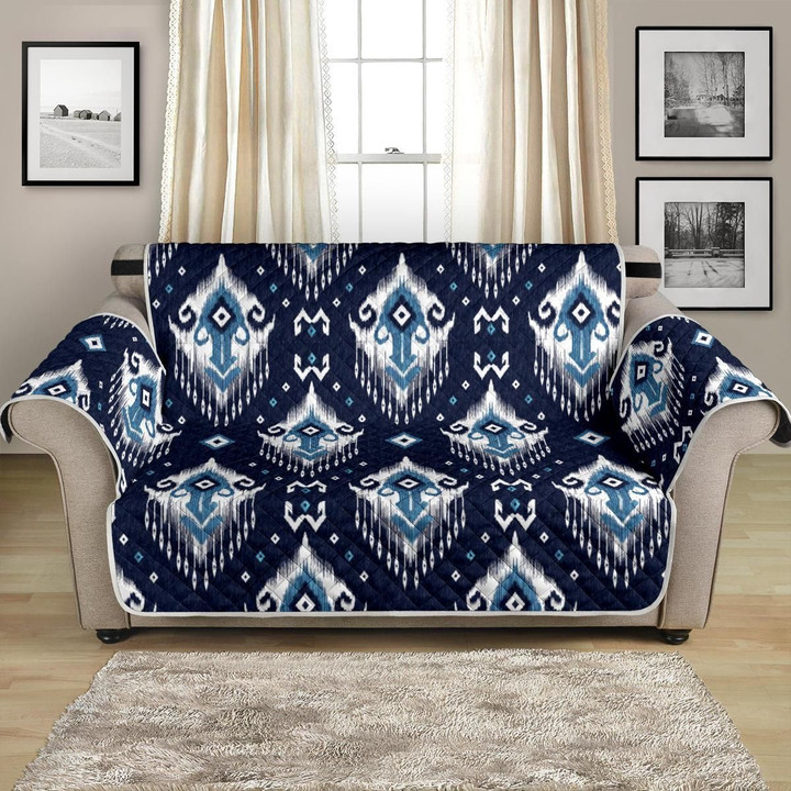 Ethnic Ornament Rhombus Themed Pattern Sofa Couch Protector Cover