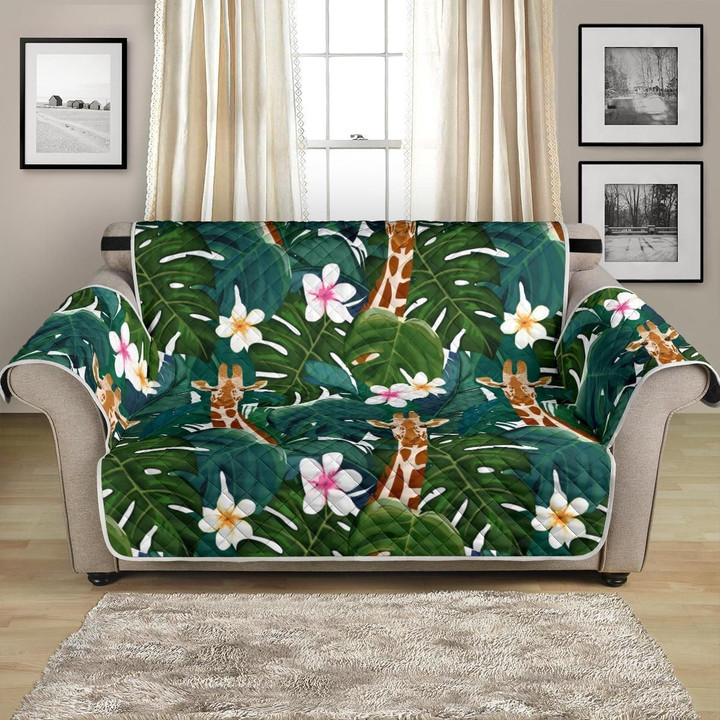 Safari Giraffe Jungle Design Pattern Sofa Couch Protector Cover