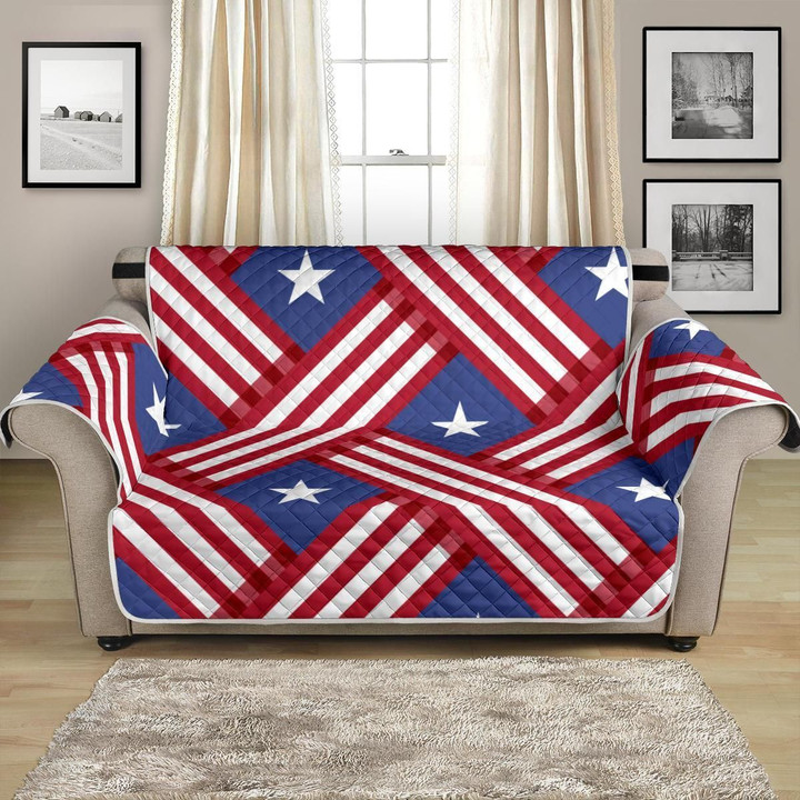 Abstract American Flag Pattern Sofa Couch Protector Cover
