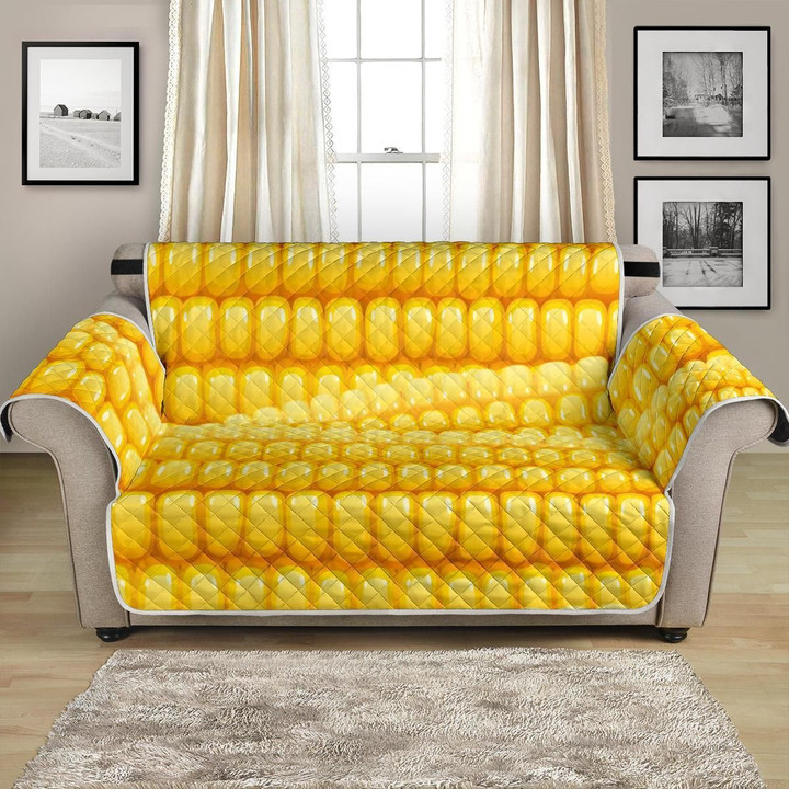 Agricultural Corn Cob Themed Pattern Sofa Couch Protector Cover