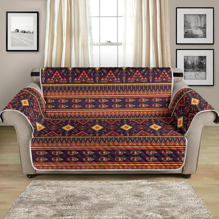 Vintage Southwest Ethnic Design Themed Pattern Sofa Couch Protector Cover