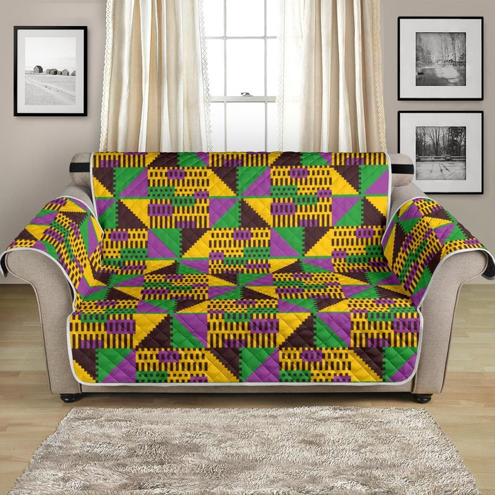 Kente Triangle Design African Pattern Sofa Couch Protector Cover