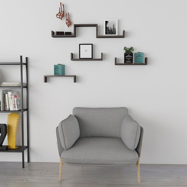Shelves For Wall Set Of 3 Floating Display Shelves Ledge Wall Mount Home Decor Black