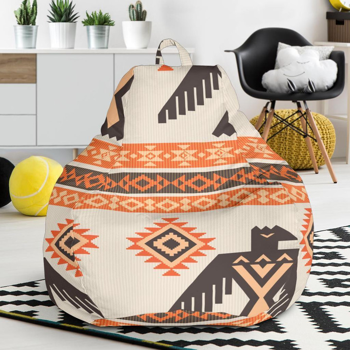 Eagle Aztec Print Pattern Bean Bag Cover