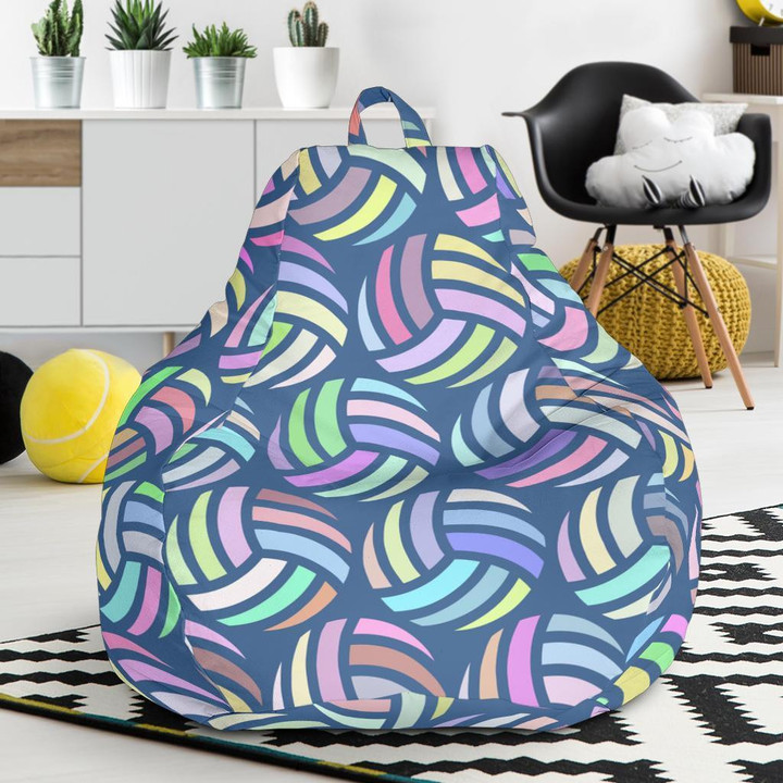 Volleyball Pattern Print Bean Bag Cover