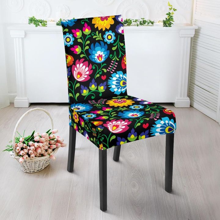 Floral Dining Chair Cover Home Decor