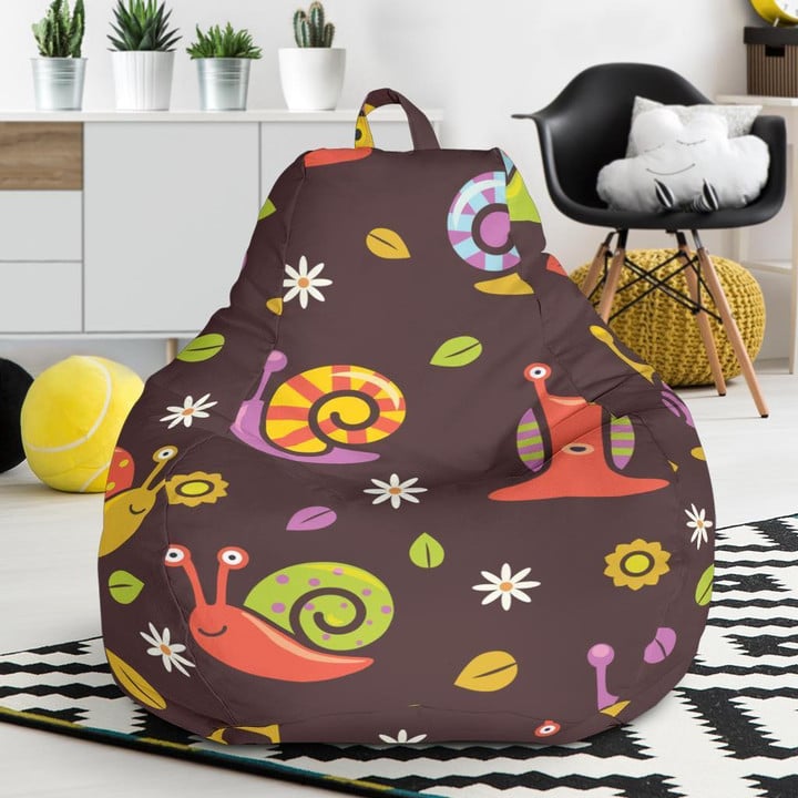 Snail Pattern Print Bean Bag Cover