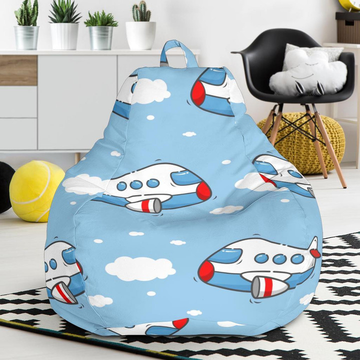 Print Airplane Pattern Bean Bag Cover
