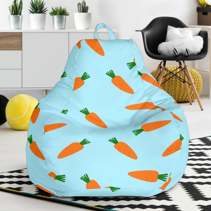 Pattern Print Carrot Bean Bag Cover