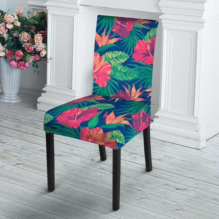 Hibiscus Hawaiian Flower Print Chair Cover