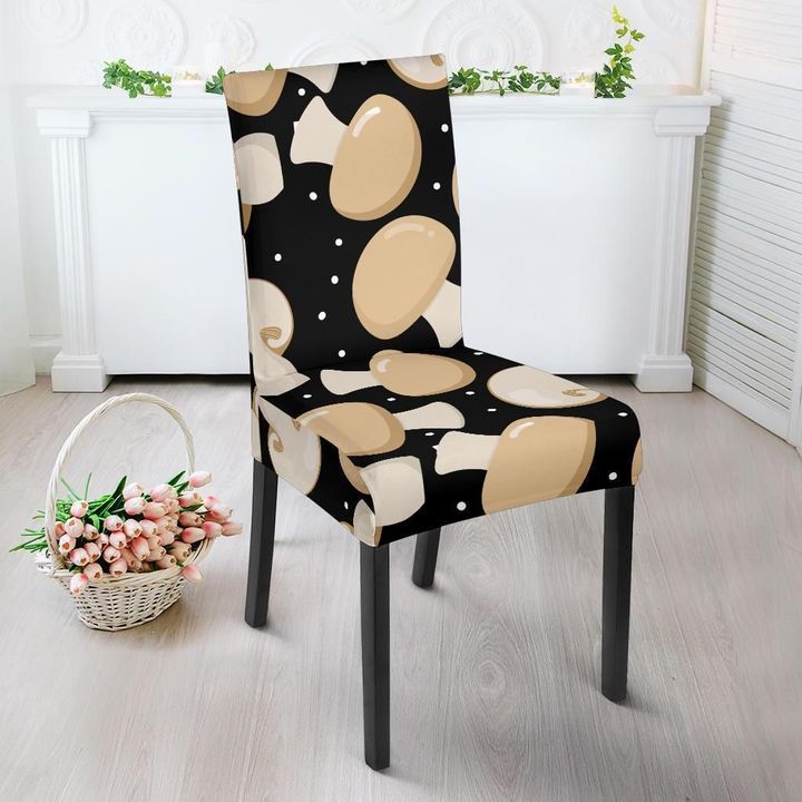 Mushroom Print Pattern Chair Cover