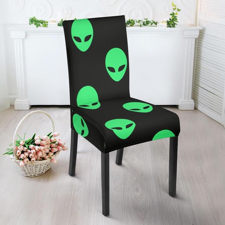 Ufo Alien Pattern Print Chair Cover