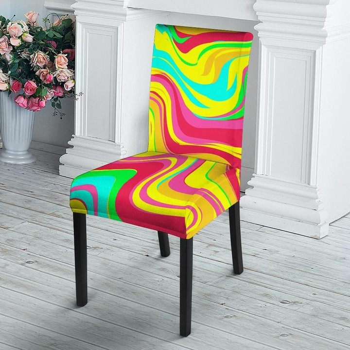 Abstract Paint Chair Cover