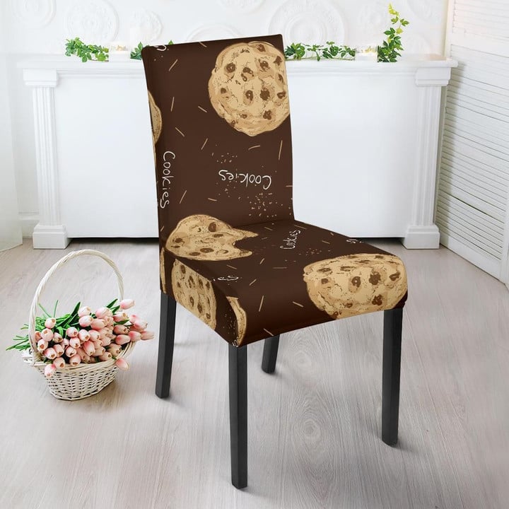 Cookie Pattern Print Chair Cover