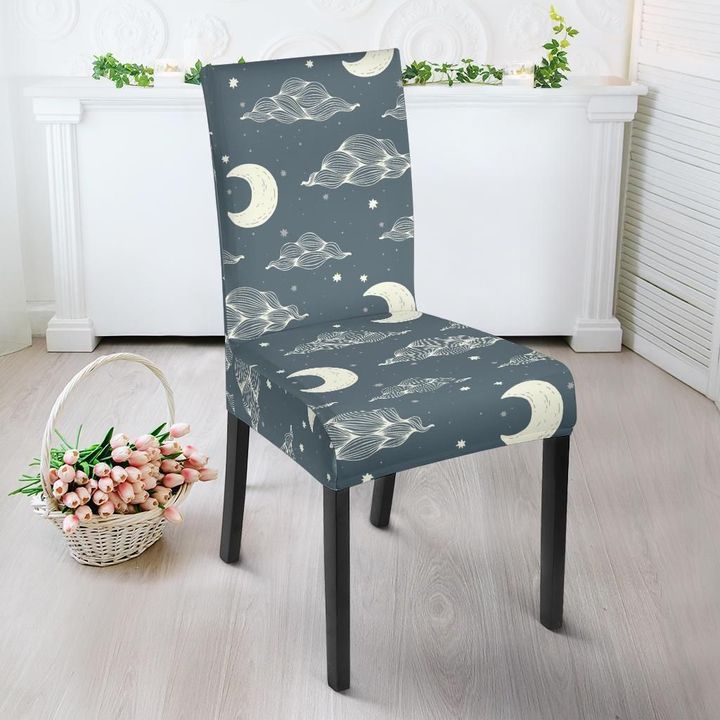 Moon Print Pattern Chair Cover