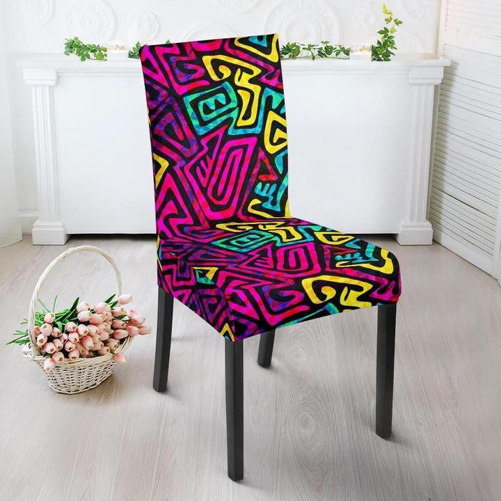 Funky Pattern Print Chair Cover