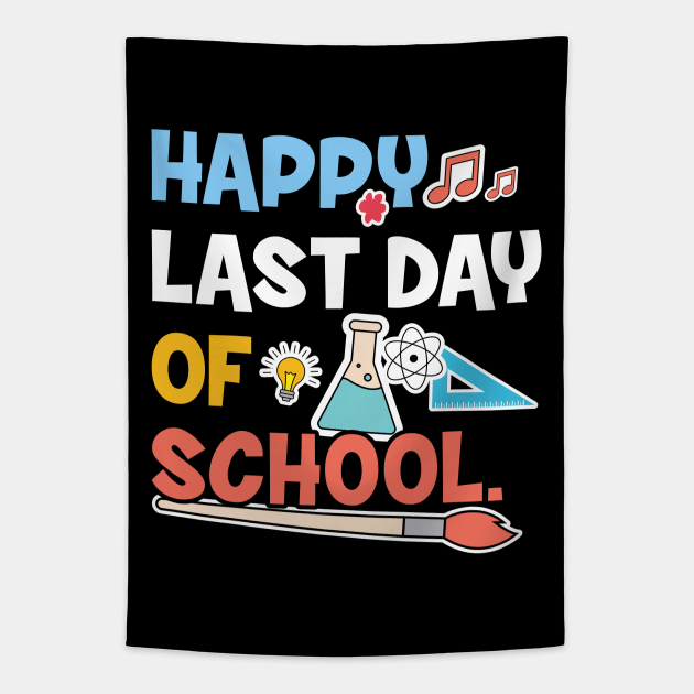 Happy Last Day of School Tapestry Wall Hanging For Home Decor