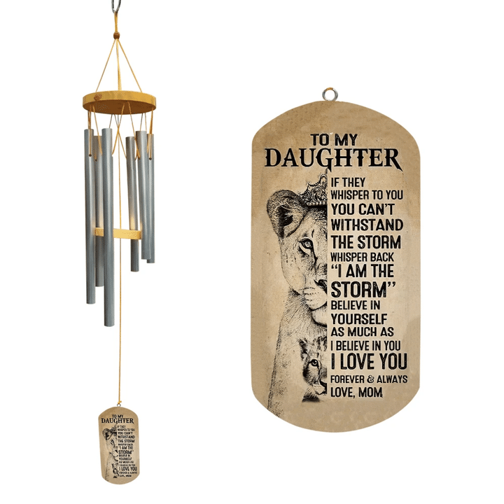 I Am The Storm Believe In Yourself Gift For Daughter Wind Chimes