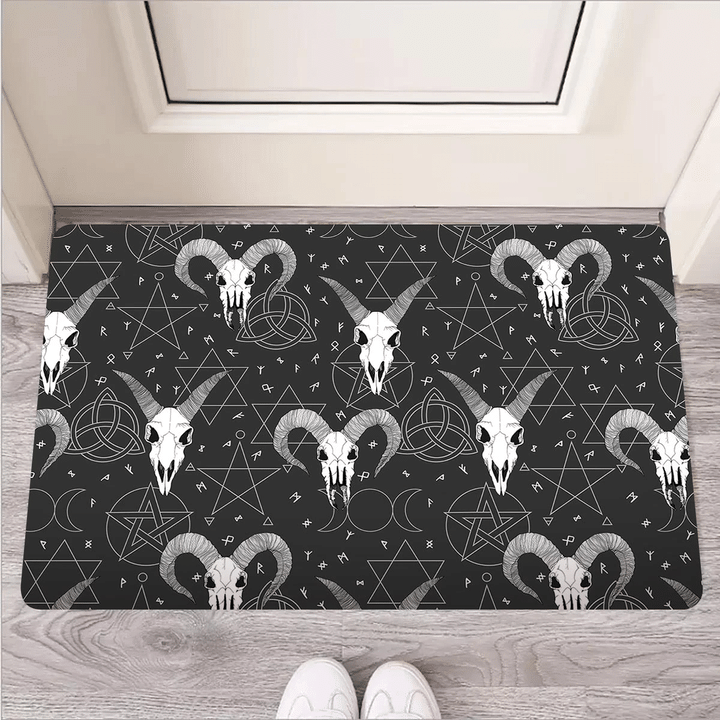 Capricorn Astrology Gothic Witch Door Mat