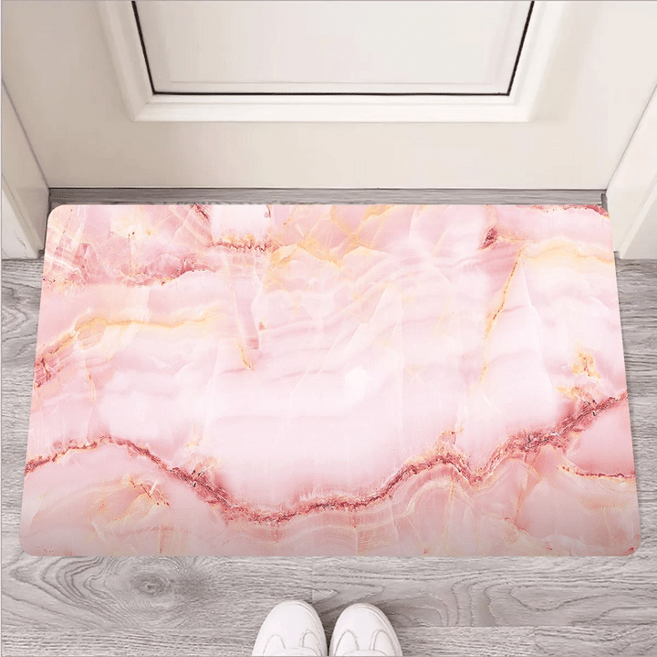Natural Pink Marble Door Mat