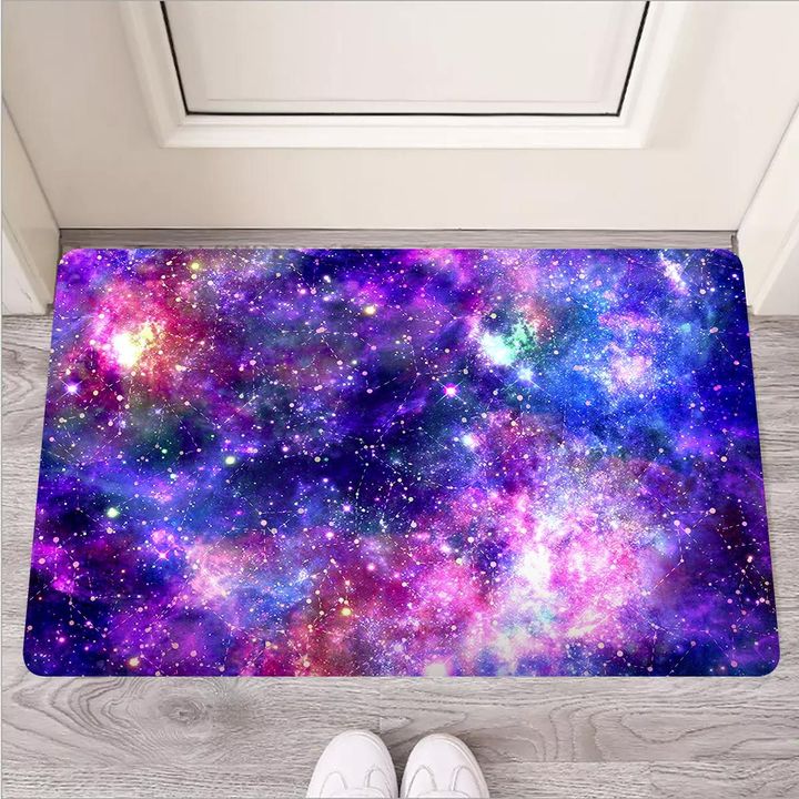Galaxy Night Print Door Mat