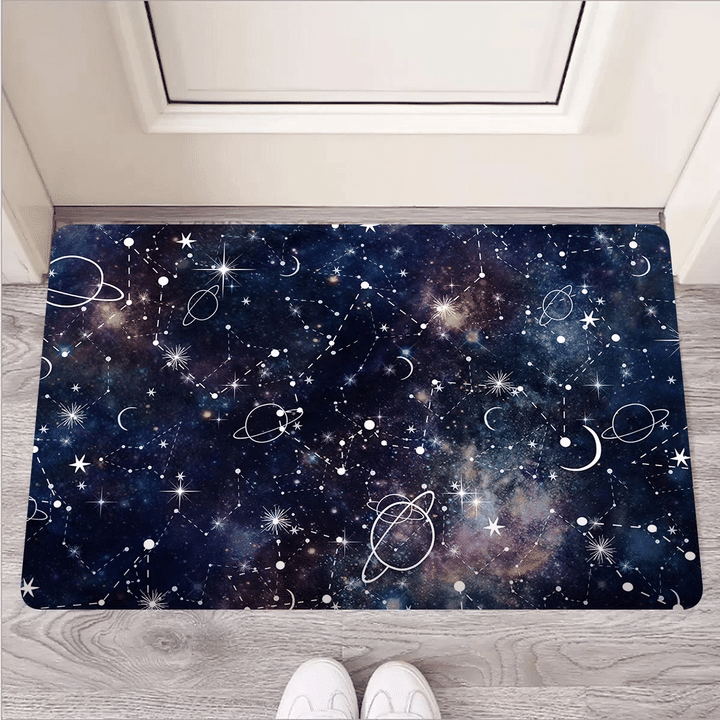 Star Constellation Galaxy Space Door Mat