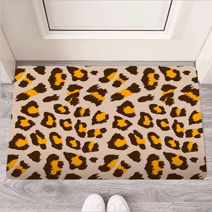 Cheetah Print Door Mat