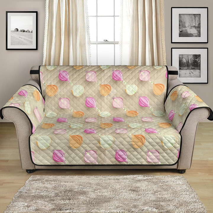 Multicolor Onion In Half Pattern Sofa Couch Protector Cover
