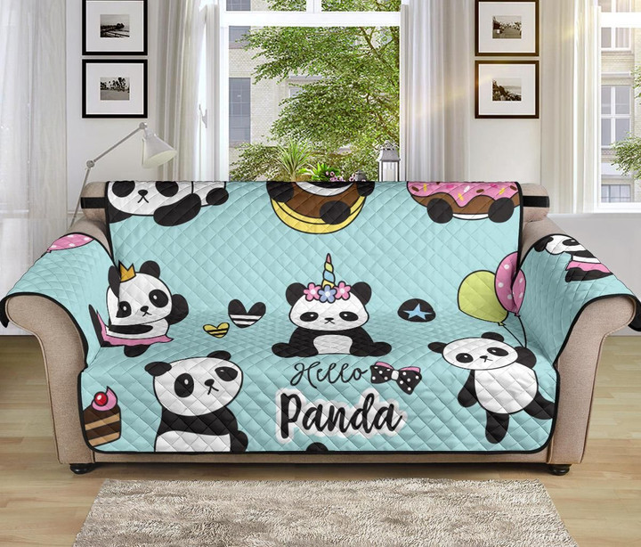 Hello Baby Panda Sofa Couch Protector Cover
