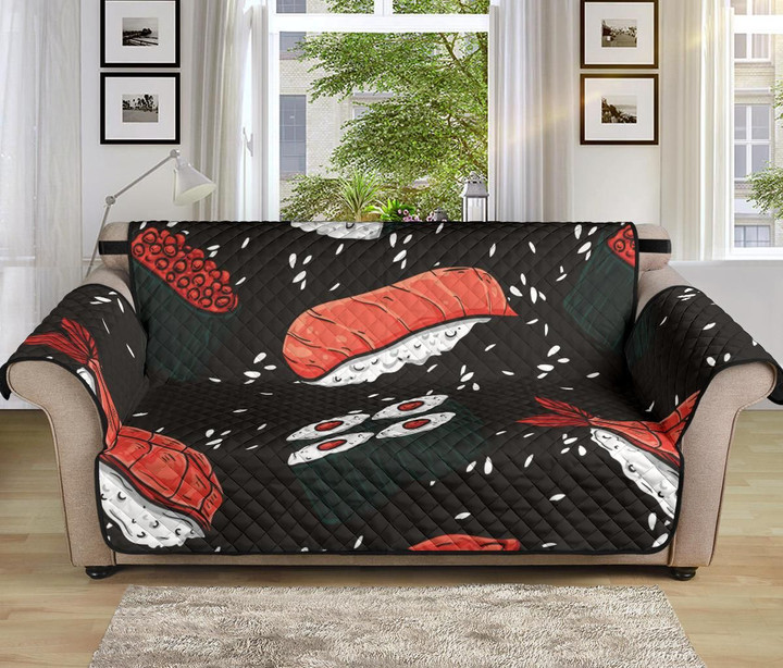 Sushi Theme Cuisine From Japanese Sofa Couch Protector Cover