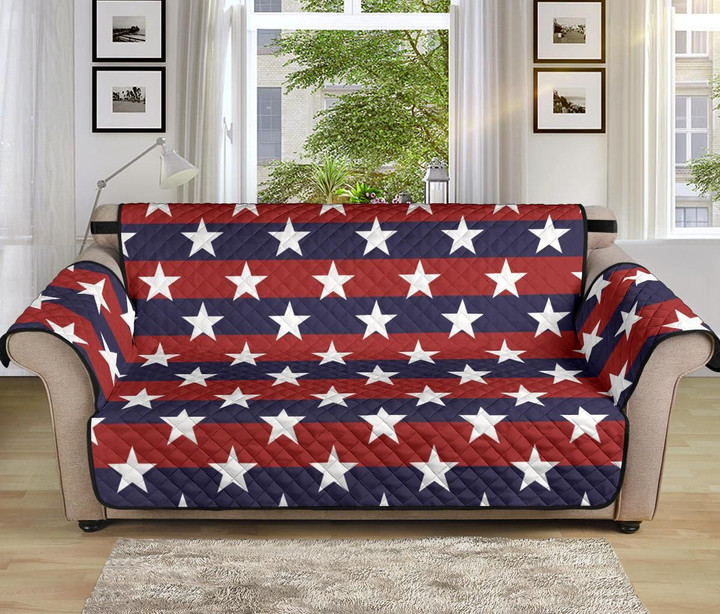 Usa Star Independence Day Design Sofa Couch Protector Cover