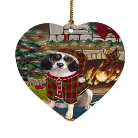 Funny Treeing Walker Coonhound Dog I Love My Pet Ornament