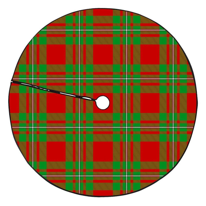 Red And Green Grierson Tartan Tree Skirt Christmas