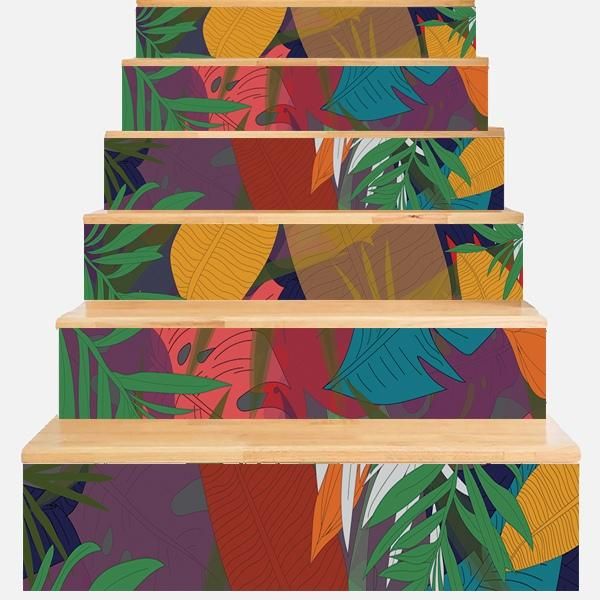 Into Tropical Jungle Stair Stickers Stair Decals Home Decor