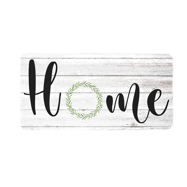Home Leave Circle Wooden Rectangle Door Sign Home Decor