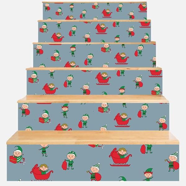 Elfs And Sleighbells Stair Stickers Stair Decals Home Decor