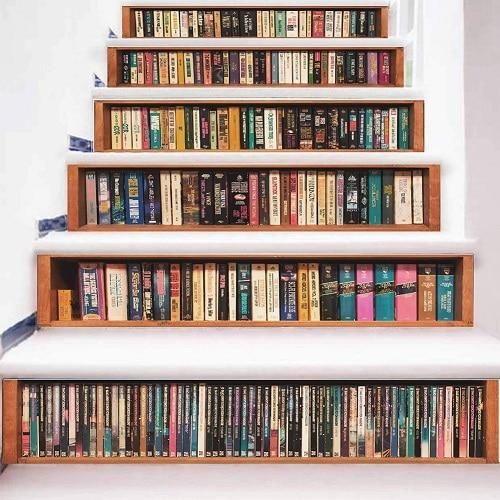 Book Pattern Stair Stickers Stair Decals Home Decor