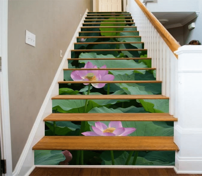 Lotus Beauty Stair Stickers Stair Decals Home Decor