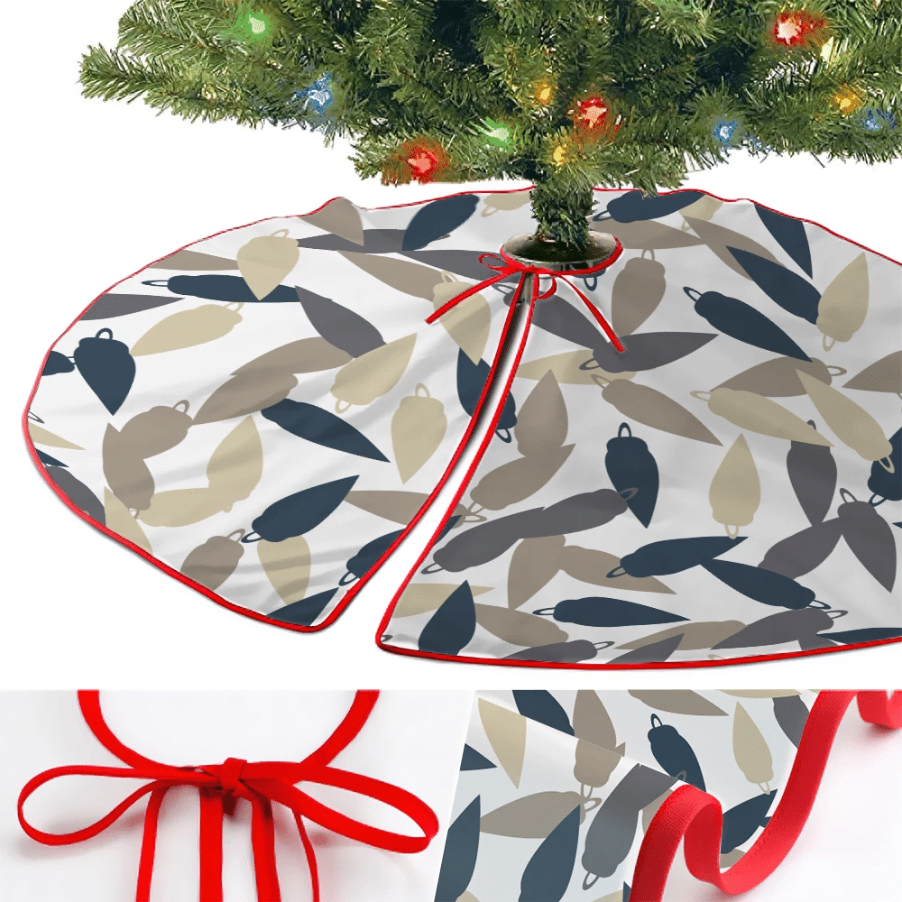 Camouflage Winter Christmas Classic Light Christmas Tree Skirt Home Decor