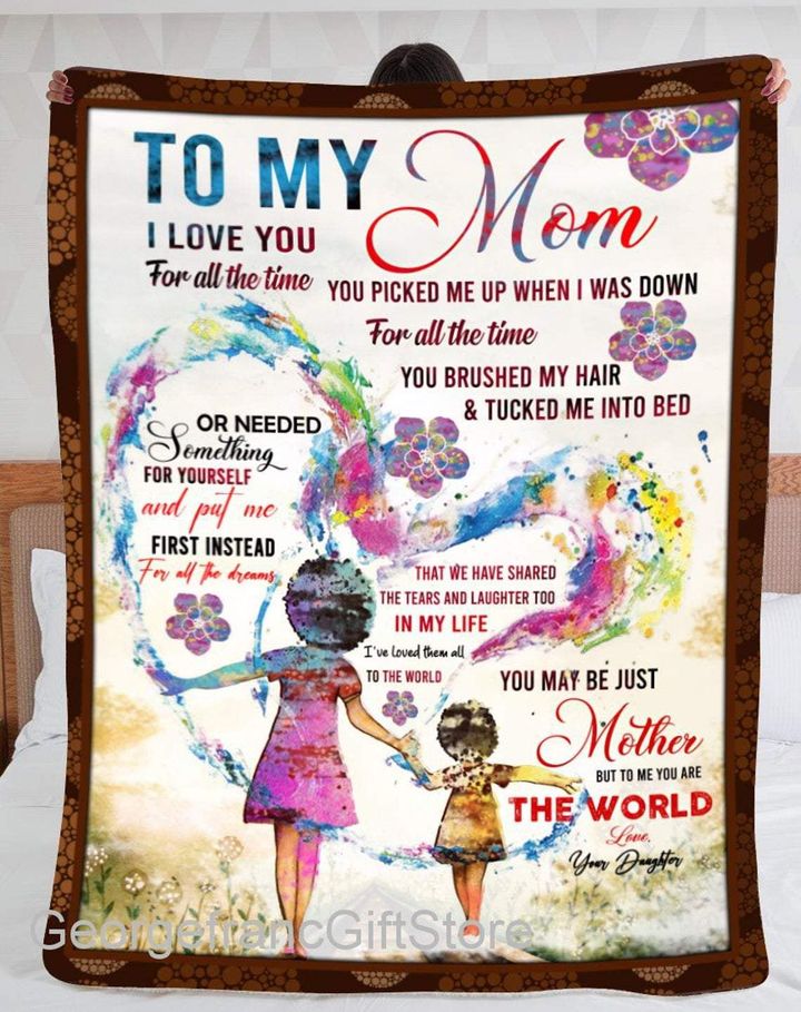 Gift For Mom You Picked Me Up When I Was Down Sherpa Fleece Blanket