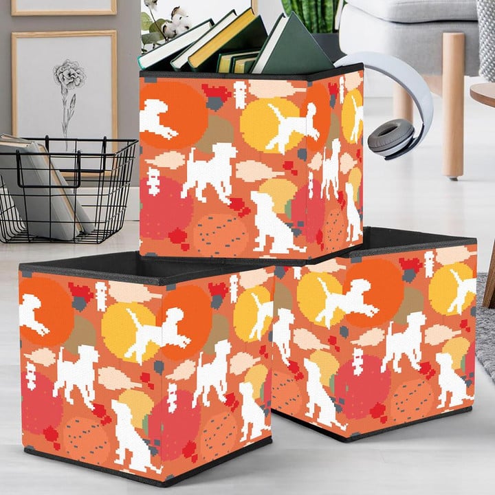 Dog New Year In Trendy Colors Chinese Storage Bin Storage Cube