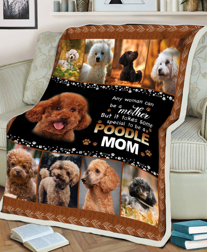 Someone Special To Be A Poodle Mom Gift For Dog Lovers Sherpa Fleece Blanket