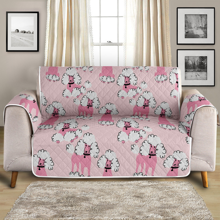 I Love My Poodle Sofa Couch Protector Cover