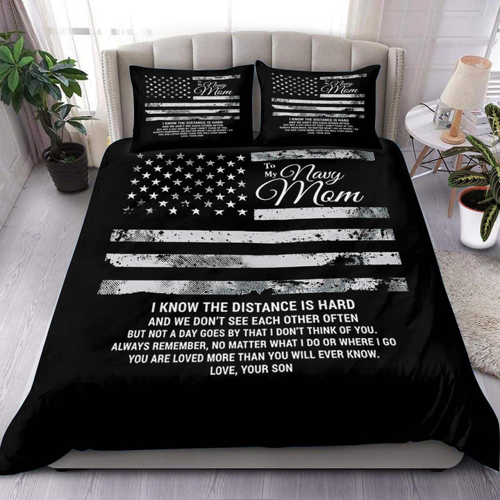 Navy_Mom_Infinity_Heart_Necklace Bedding Sets Home Decor