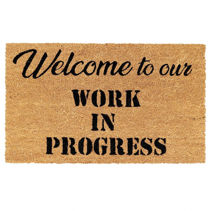 Funny Welcome To Our Work In Progress Cool Design Doormat Home Decor